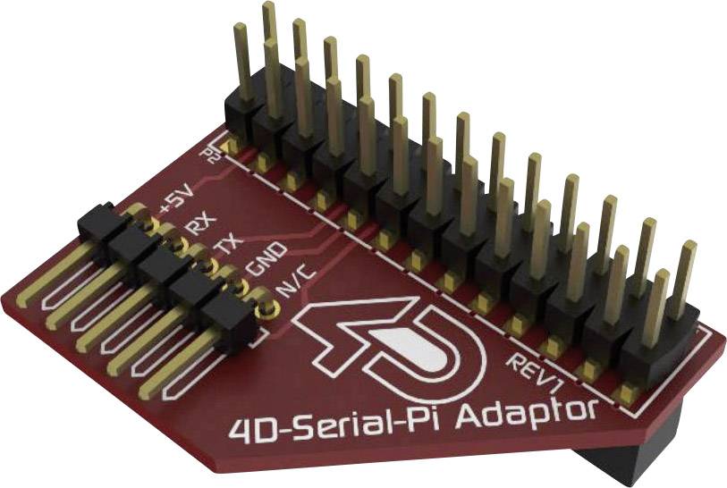 4D Systems 4D Serial Pi Adaptor Scheda di sviluppo Adatto per (PC a singola scheda) Raspberry Pi® 1 pz.