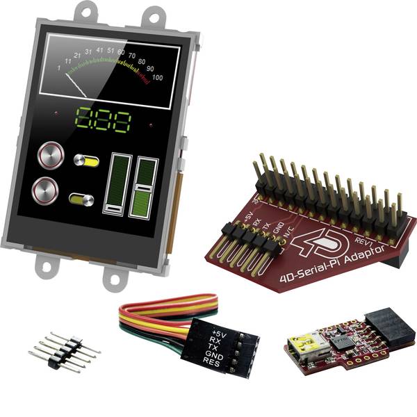 Kit e schede microcontroller MCU - 4D Systems Scheda di sviluppo SK-24PTU-Pi - Kit e schede microcontroller MCU - 4D Systems Scheda di sviluppo SK-24PTU-Pi -