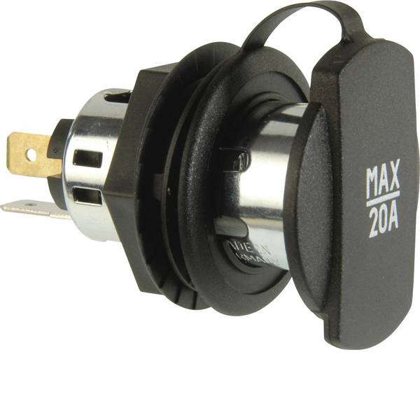 Accessori per presa accendisigari - ProCar Presa di corrente Power con boccola nera Portata massima corrente=20 A Adatto per Presa accendisigari - Accessori per presa accendisigari - ProCar Presa di corrente Power con boccola nera Portata massima corrente=20 A Adatto per Presa accendisigari -