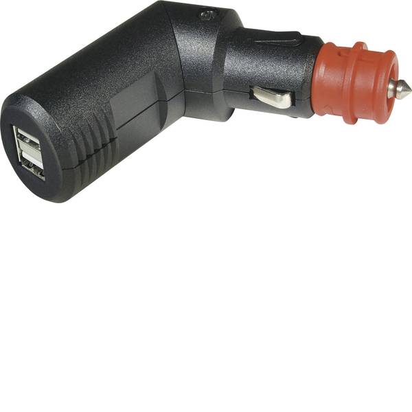 Accessori per presa accendisigari - ProCar Spina di carica USB a 2 ingressi ripiegabile ad angolo Portata massima corrente=5 A Adatto per USB-A - Accessori per presa accendisigari - ProCar Spina di carica USB a 2 ingressi ripiegabile ad angolo Portata massima corrente=5 A Adatto per USB-A -