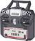 Radiocomando per veicoli RC, marca Reely, modello HT-4. Involucro nero-grigio con elementi di design bianchi e rossi.