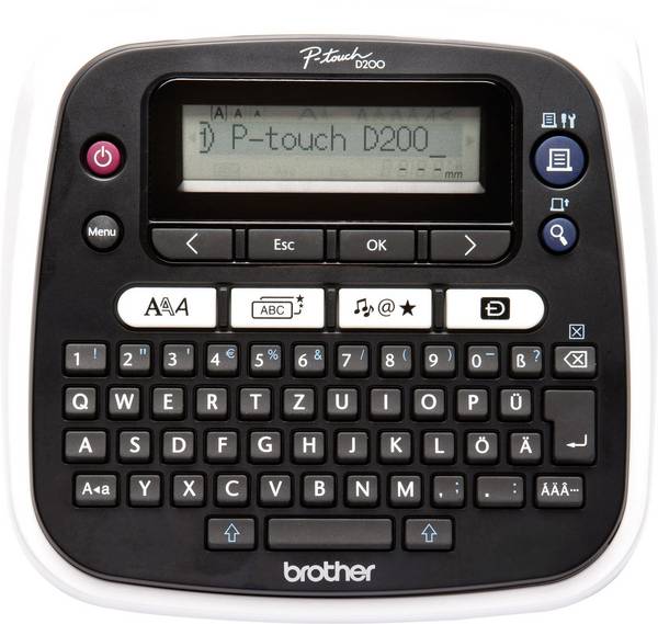 Brother Etiketten-/Labeldrucker Stampante di etichette Adatto per nastro: TZe 3.5 mm, 6 mm, 9 mm, 12 mm