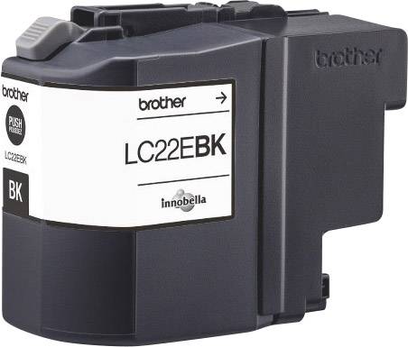 Cartuccia d'inchiostro nera Brother LC22EBK con tecnologia Innobella.