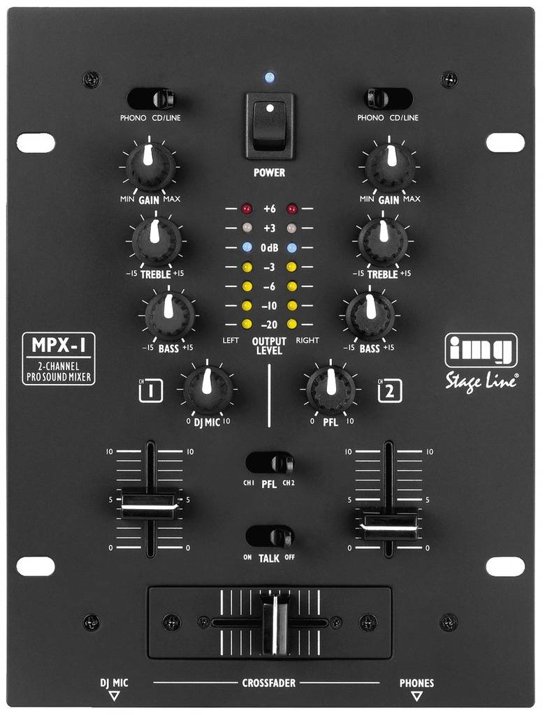 IMG Stageline MPX-1/BK Mixer DJ