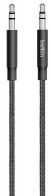 Belkin AV10164BT04-BLK Jack Audio Cavo di collegamento [1x Spina jack da 3.5 mm - 1x Spina jack da 3.5 mm] 0 mm Nero Cal-1