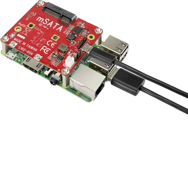 Shield Arduino e HAT Pi - Scheda di espansione per Raspberry Pi® mSATA SSD RF-4011273 Raspberry Pi® A, B, B+ - Shield Arduino e HAT Pi - Scheda di espansione per Raspberry Pi® mSATA SSD RF-4011273 Raspberry Pi® A, B, B+ -