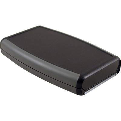Dispositivo elettronico nero, rettangolare con angoli arrotondati.