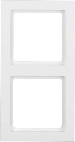 Berker - 10126099 - Frame 2gang Q.3 polar white velvety-0