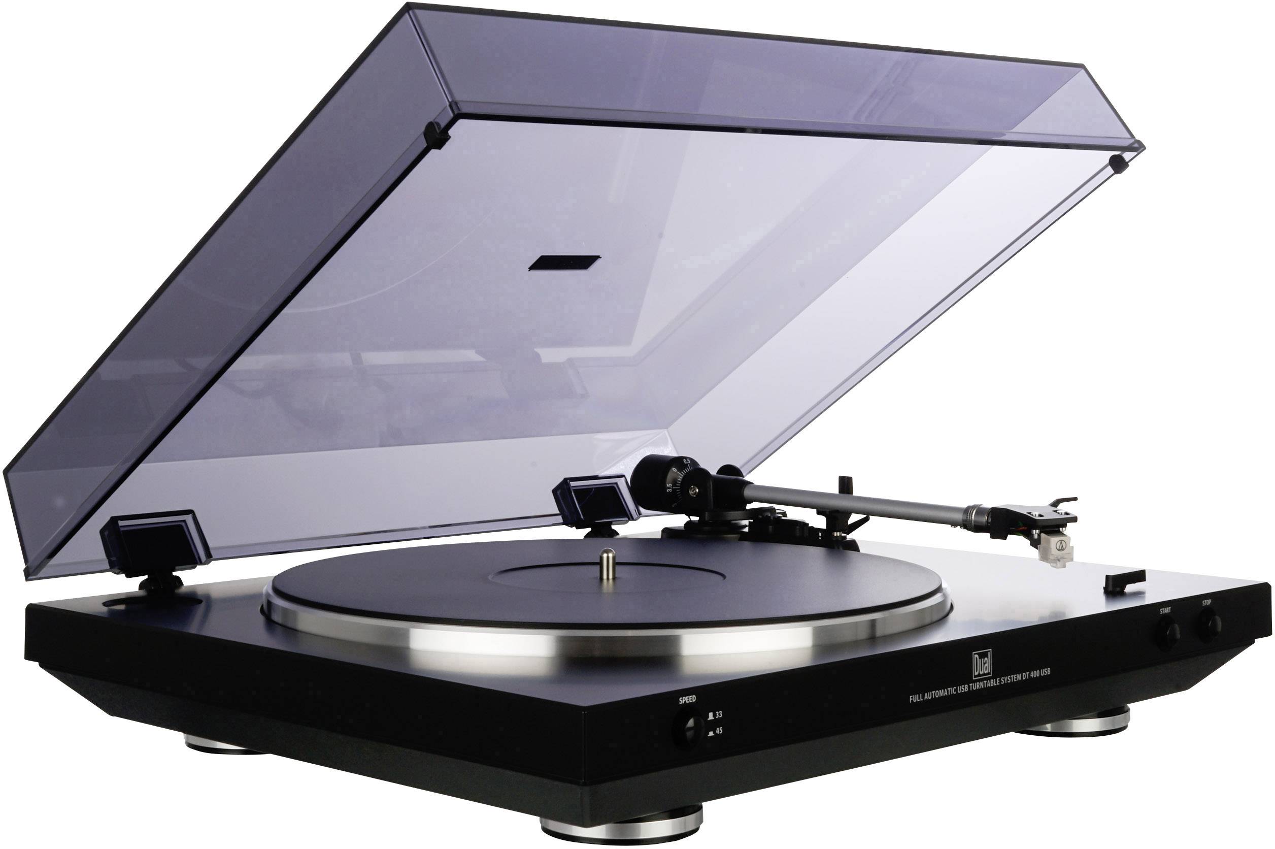 Dual DT 400 USB Giradischi USB Trasmissione a cinghia Nero-2