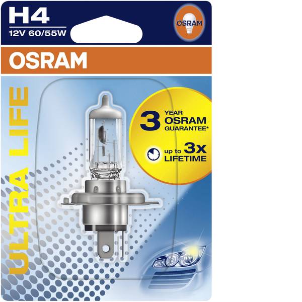 Lampadine per auto e camion - Osram Auto Lampadina alogena Ultra Life H4 55/60 W - Lampadine per auto e camion - Osram Auto Lampadina alogena Ultra Life H4 55/60 W -