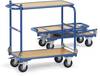Fetra Hauptartikel 1140 Carrello con ruote pieghevole Acciaio verniciato a polvere Capacità di carico (max.): 150 kg Blu brillante (RAL 5007)