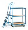 Fetra Hauptartikel 2107 Carrello picking Acciaio verniciato a polvere Capacità di carico (max.): 250 kg Blu brillante (RAL 5007)