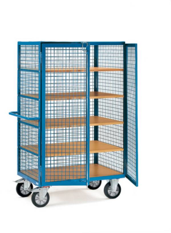 Fetra Hauptartikel 4393  Armadio su ruote  Acciaio verniciato a polvere Capacità di carico (max.): 750 kg Blu brillante (RAL 5007)