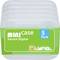 Scatola di plastica con la scritta 'mini case Secure Digital 5 Pack'. Logo del marchio 'XLYNE' in basso a destra su un'etichetta verde.
