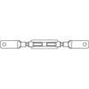 TOOLCRAFT 136629 Corpo tenditore M12 Acciaio galvanizzato zinco DIN 1480 1 pz.