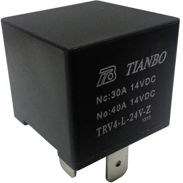 Relè auto - Tianbo Electronics TRV4 L-24V-Z Relè per auto 24 V/DC 1 scambio - Relè auto - Tianbo Electronics TRV4 L-24V-Z Relè per auto 24 V/DC 1 scambio -