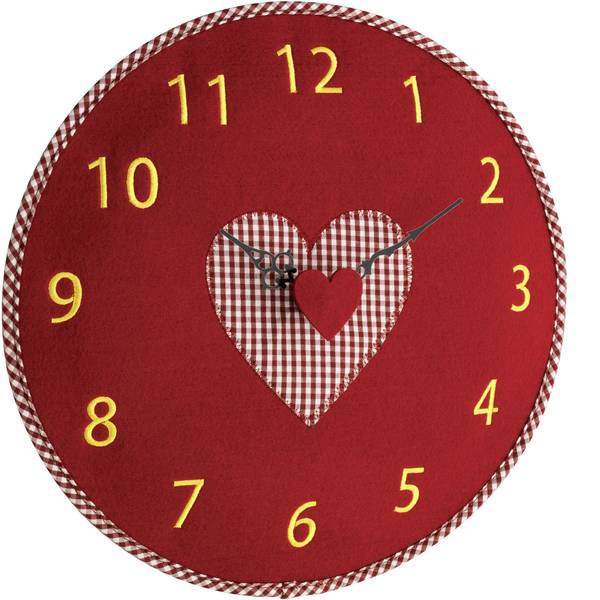 Orologi da parete - TFA 60.3025.05 Quarzo Orologio da parete 330 mm x 40 mm Rosso - Orologi da parete - TFA 60.3025.05 Quarzo Orologio da parete 330 mm x 40 mm Rosso -