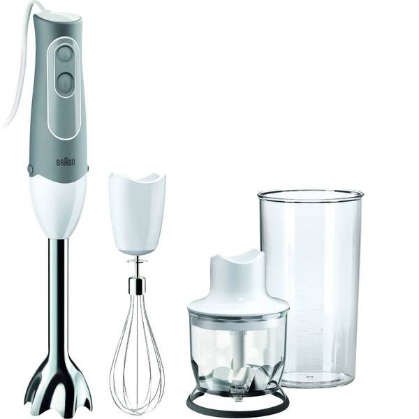 Frullatori a immersione - Braun MQ 525 Frullatore ad immersione 600 W con cavo, con Shaker, con trituratore, Sbattitore, Funzione turbo Bianco, - Frullatori a immersione - Braun MQ 525 Frullatore ad immersione 600 W con cavo, con Shaker, con trituratore, Sbattitore, Funzione turbo Bianco, -