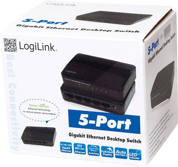 LogiLink NS0105 Switch di rete NS0105 5 Porte 1 GBit/s-6