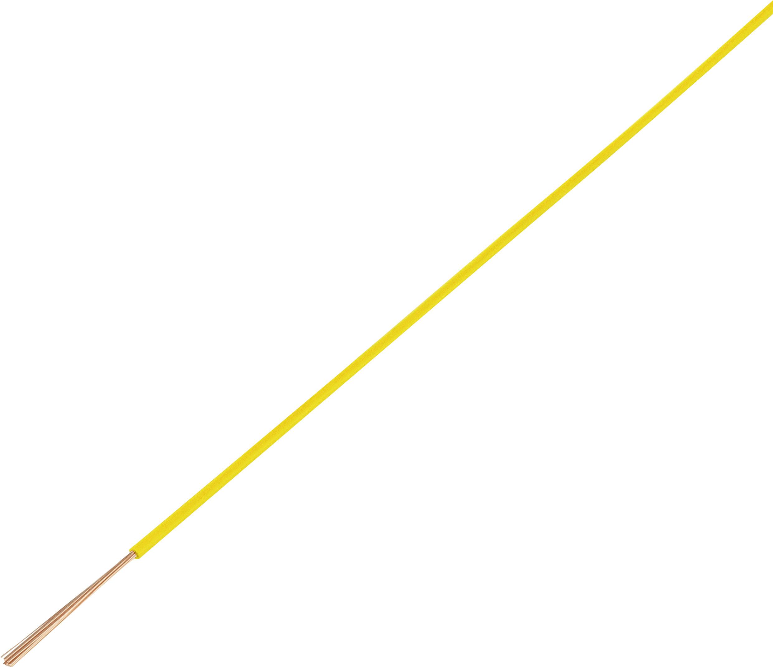 TRU COMPONENTS 1565600 Cavo per veicoli FLRY-A 1 x 0.50 mm² Giallo 50 m