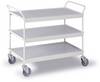 Ebinger 0312W Carrello con ripiani con fermo Acciaio verniciato a polvere Capacità di carico (max.): 150 kg Bianco puro (RAL 9010)