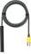 Cavo grigio con un connettore giallo e un manico nero all'estremità opposta, probabilmente un sensore di temperatura.