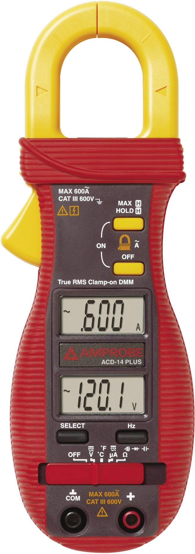 Beha Amprobe ACD-14 PLUS-D Multimetro portatile, Pinza amperometrica digitale CAT III 600 V Display (Counts): 4000