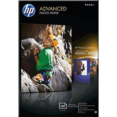 Acquista HP Advanced Photo Paper Q8692A Carta fotografica 10 x 15 cm 250  g/m² 100 Foglio Lucida da Conrad