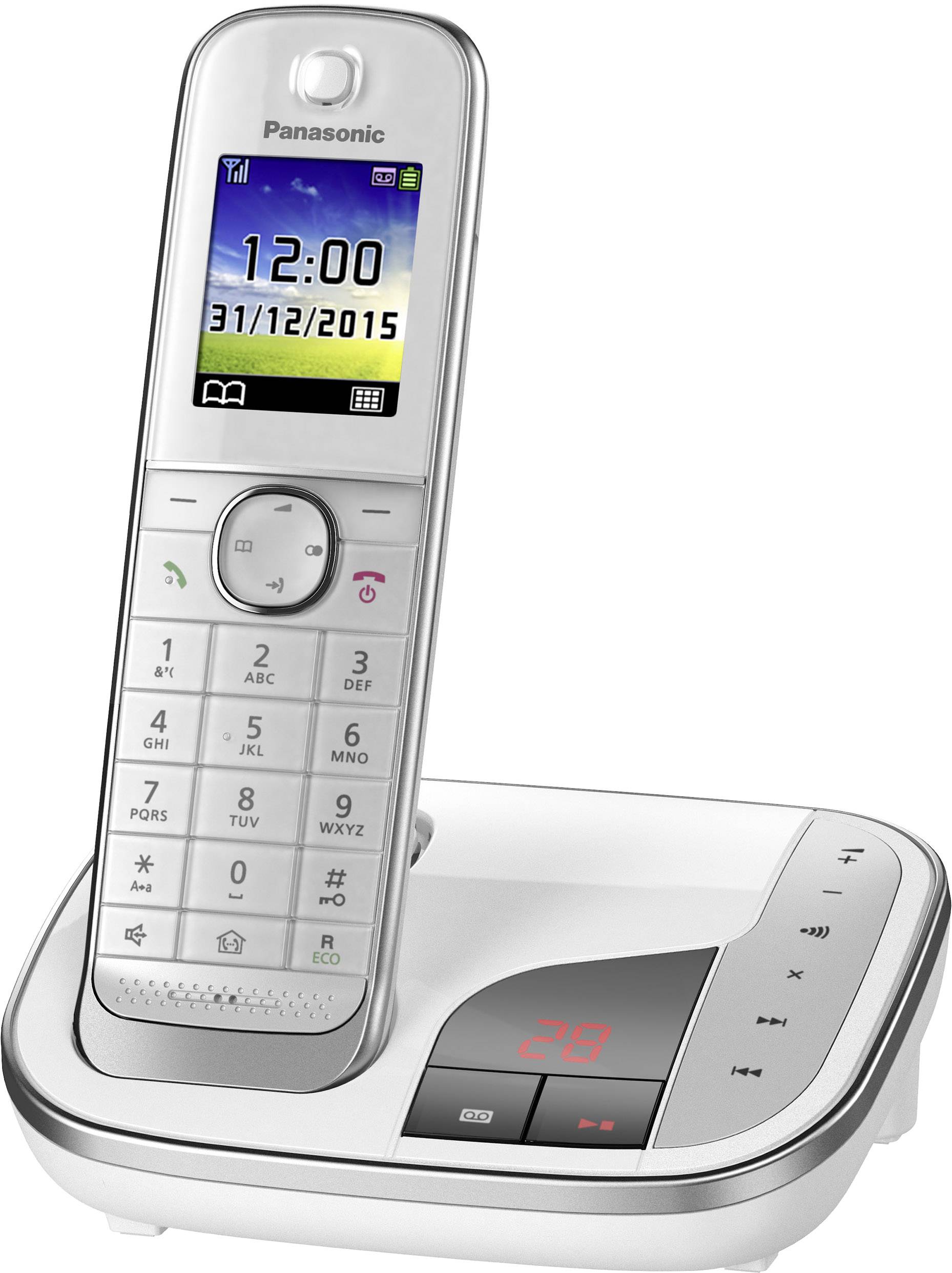 Panasonic KX-TGJ320 Telefono DECT Bianco Identificatore di chiamata-0