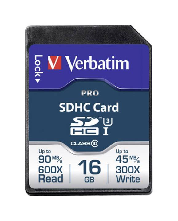 Verbatim PRO Scheda SDHC 16 GB Class 10, UHS-I, UHS-Class 3