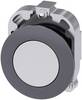 Siemens 3SU10600JA600AA0 3SU1060-0JA60-0AA0 Pulsante Anello frontale in metallo, Piatto appiattito Bianco Sblocco a pressione 1 pz.
