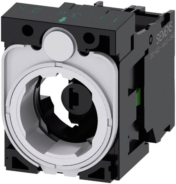 Siemens 3SU1501-1AG20-1BA0 Elemento di contatto, Elemento LED con adattatore  1 NA Rosso elemento di contatto 24 V DC/AC 1 pz. Pezzo