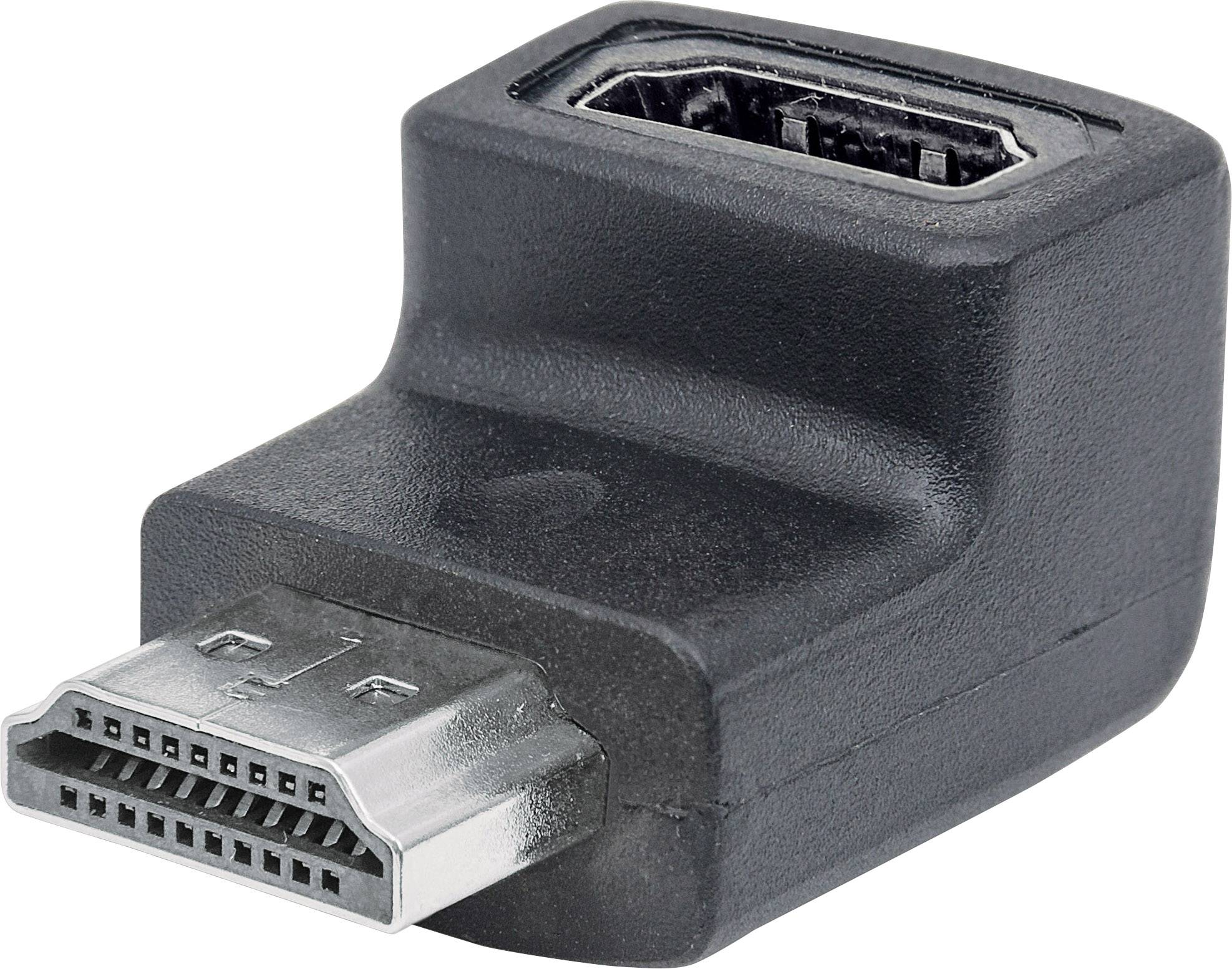 Manhattan 353519 HDMI Adattatore [1x Spina HDMI - 1x Presa HDMI] Nero contatti connettore dorati 0.00 m-0