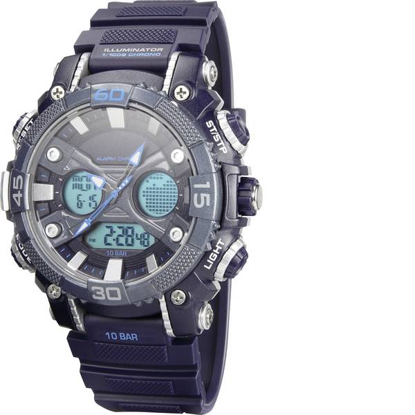 Orologi da polso - Renkforce Quarzo Orologio outdoor YP12598-02 (Ø x A) 52 mm x 18 mm Blu Materiale cassa=Plastica ABS Materiale - Orologi da polso - Renkforce Quarzo Orologio outdoor YP12598-02 (Ø x A) 52 mm x 18 mm Blu Materiale cassa=Plastica ABS Materiale -