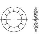 Due disegni tecnici: a sinistra un cerchio con 12 raggi, a destra un elemento piegato in modo complesso.