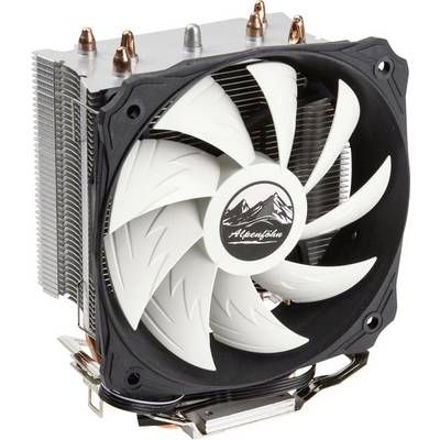 Un dissipatore di calore con un grande ventilatore e alette di raffreddamento, utilizzato principalmente per il raffreddamento dei processori dei computer.