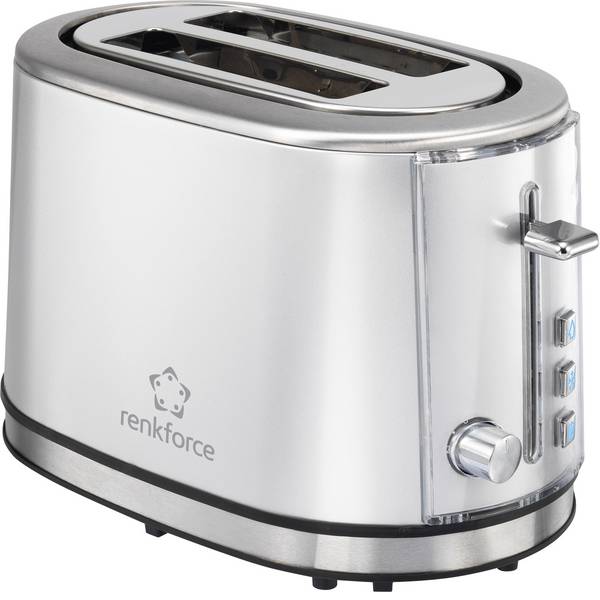 Tostapane - Renkforce TA8095 Tostapane Acciaio inox (spazzolato) - Tostapane - Renkforce TA8095 Tostapane Acciaio inox (spazzolato) -