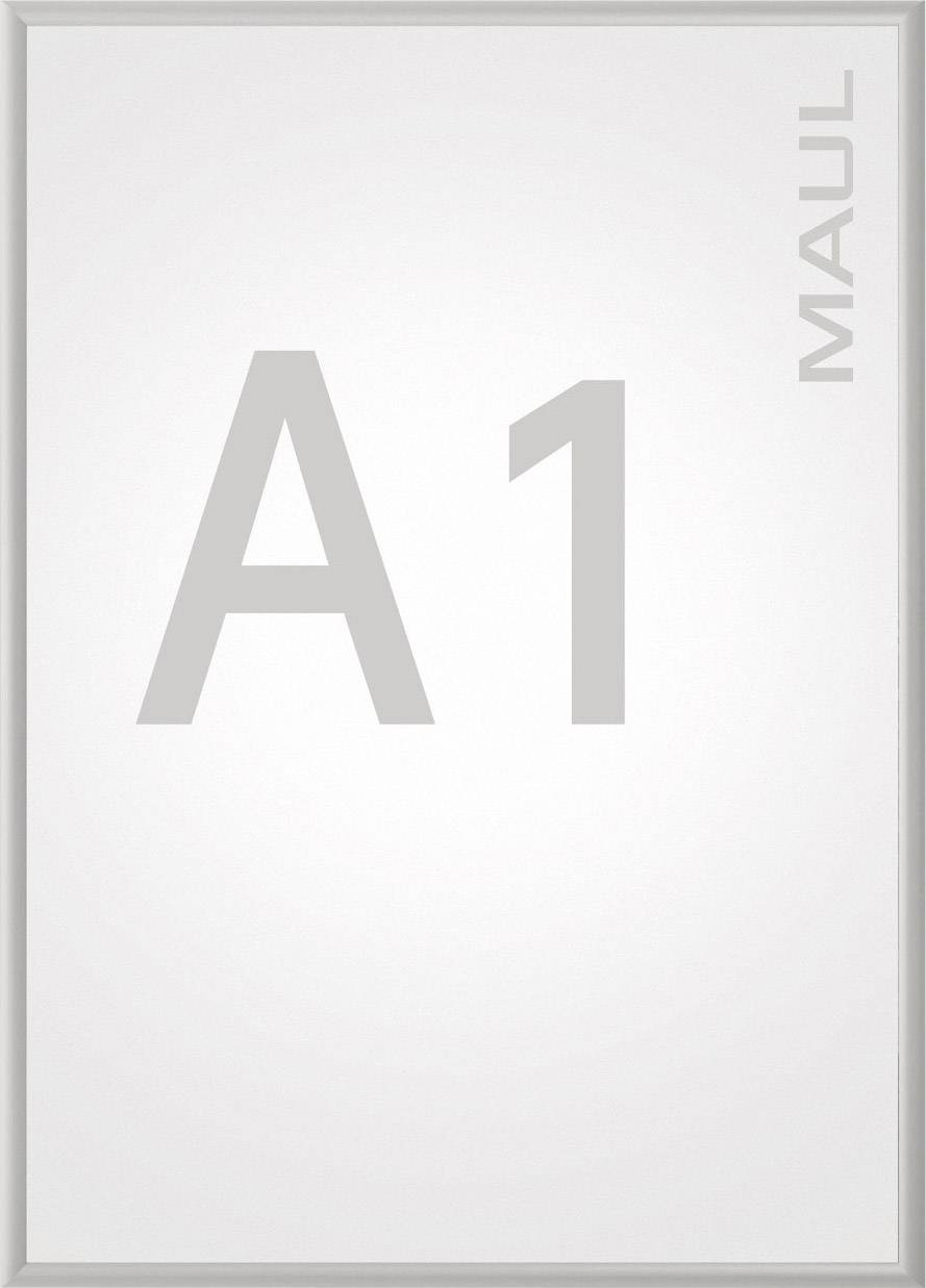 Un poster vuoto in formato verticale con la scritta 'A1' al centro e 'MAUL' su un lato.