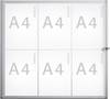 Maul Vetrina informativa MAULextraslim adatto per formato carta: 6 x DIN A4 al chiuso/interno 6820608 Alluminio Argento 1 pz.
