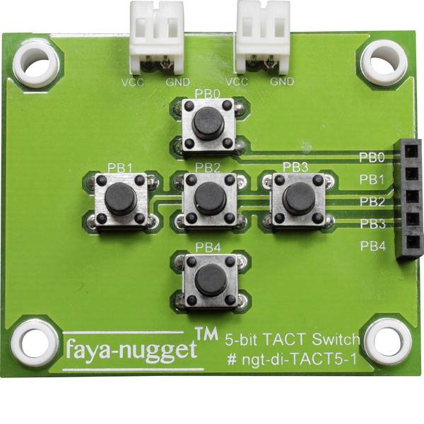 Moduli e schede Breakout per schede di sviluppo - Fayalab Nugget Faya 5 bit TACT Switch Modul Adatto per (scheda): Arduino, Fayaduino - Moduli e schede Breakout per schede di sviluppo - Fayalab Nugget Faya 5 bit TACT Switch Modul Adatto per (scheda): Arduino, Fayaduino -