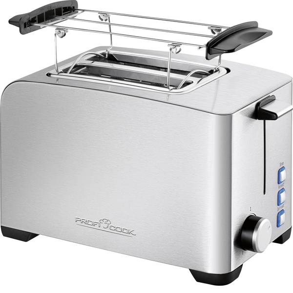 Tostapane - Profi Cook PC-TA 1082 Tostapane Con griglia scaldabriosche Acciaio, Nero - Tostapane - Profi Cook PC-TA 1082 Tostapane Con griglia scaldabriosche Acciaio, Nero -