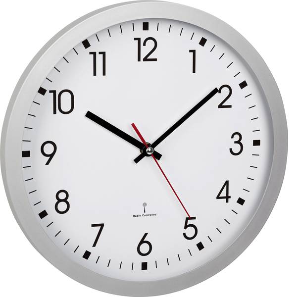 Orologi da parete - TFA 60.3522.02 Radiocontrollato Orologio da parete 30 cm x 4.3 cm Argento - Orologi da parete - TFA 60.3522.02 Radiocontrollato Orologio da parete 30 cm x 4.3 cm Argento -