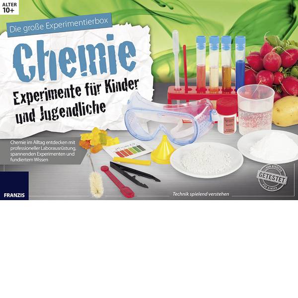 Kit di apprendimento chimica - Kit per esperimenti Franzis Verlag Chemie Experimente für Kinder und Jugendliche 65266 da 10 anni - Kit di apprendimento chimica - Kit per esperimenti Franzis Verlag Chemie Experimente für Kinder und Jugendliche 65266 da 10 anni -