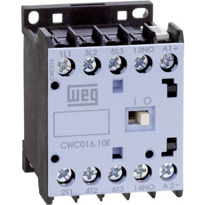 WEG CWC07-10-30D24 Contattore  3 NA 3 kW 230 V/AC 7 A con contatto ausiliario   1 pz.