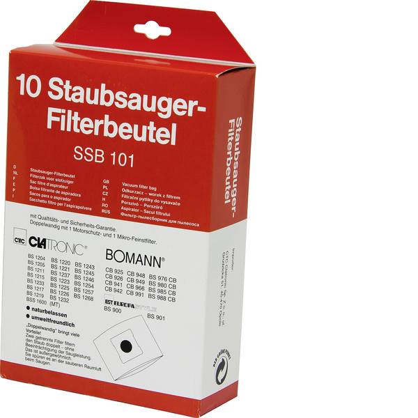Sacchetti per aspirapolvere - Clatronic SSB 101 Sacchetto aspirapolvere 10 pz. - Sacchetti per aspirapolvere - Clatronic SSB 101 Sacchetto aspirapolvere 10 pz. -
