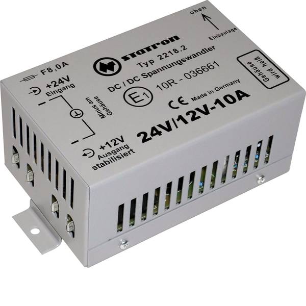 Convertitori di tensione DC/DC - Statron 2218.2 Convertitore DC/DC 24 V/DC - 12 V/DC/10 A 120 W - Convertitori di tensione DC/DC - Statron 2218.2 Convertitore DC/DC 24 V/DC - 12 V/DC/10 A 120 W -