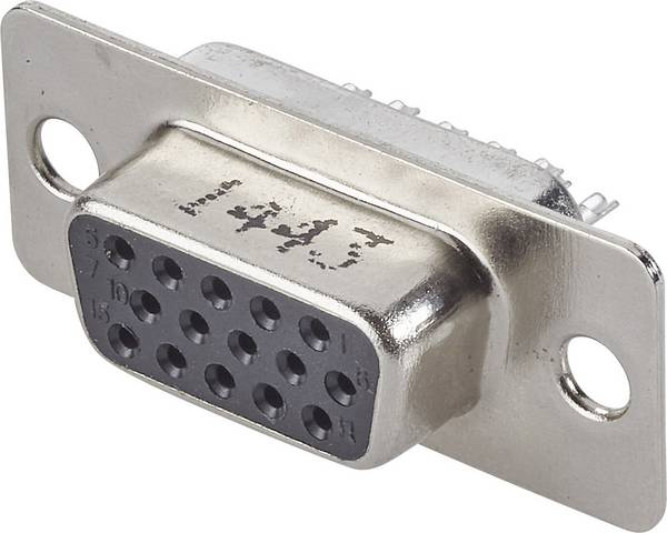 FCI D-SUB 10090770-S154ALF Connettore femmina SUB-D 180 ° Numero Poli (num): 15 Punte a saldare 1 pz.
