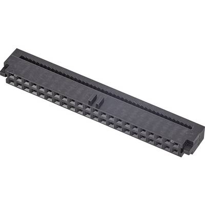 Un connettore nero rettangolare, presumibilmente per schede madri PC, con più pin paralleli per connessioni elettroniche.
