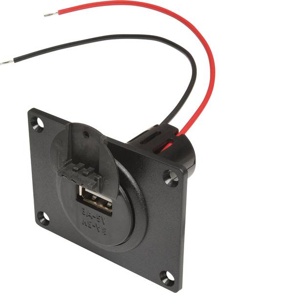 Accessori per presa accendisigari - ProCar Presa Power da incasso USB con piastra di montaggio e coperchio Portata massima corrente=3 A Adatto per USB-A - Accessori per presa accendisigari - ProCar Presa Power da incasso USB con piastra di montaggio e coperchio Portata massima corrente=3 A Adatto per USB-A -