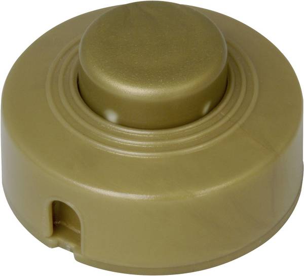 Kopp 191807084 Interruttore a pedale con piastra antistrappo Oro 1 x Off / On 2 A   1 pz.